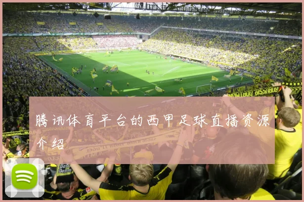 腾讯体育平台的西甲足球直播资源介绍